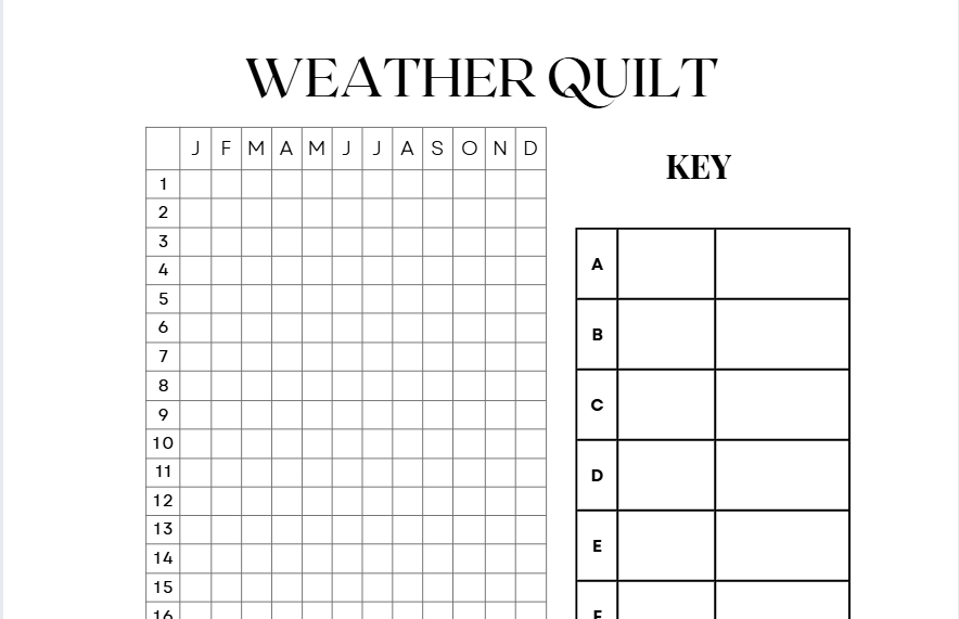 Weather Quilt Open Key